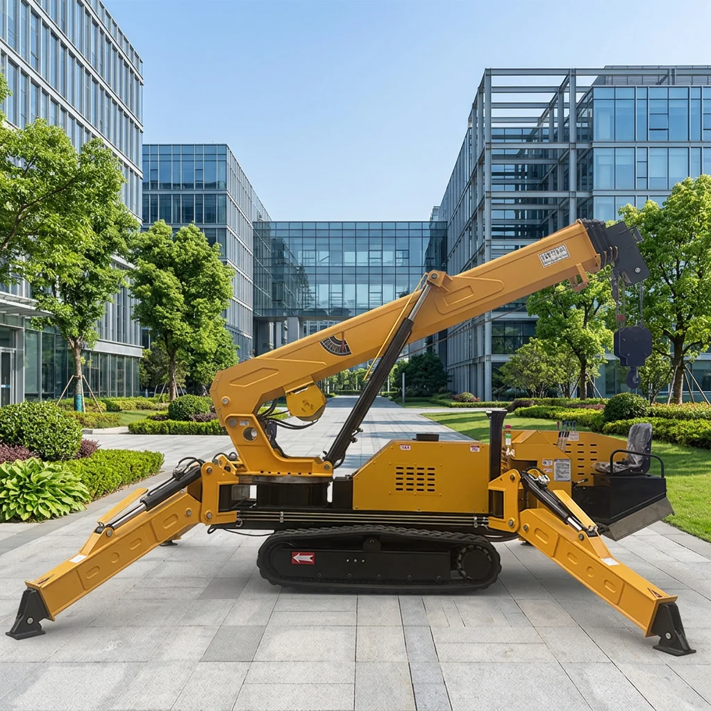 【Direct Factory Sale】Spider Crane 1.5 Ton Mini Spider Crawler Crane 5m 9m 14m 16m Spider Crawler Crane For Con
