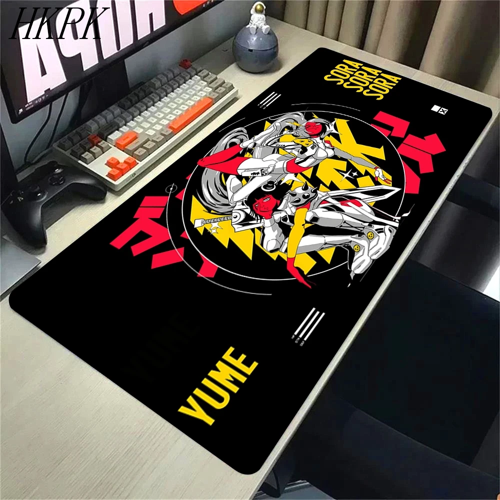 Anime Non-Slip Mouse Mat Dark Kazemi Large Mouse Pad XXL YUki Aim Professional Rubber Mousepad Gaming Keyboard Mat Desk Mats