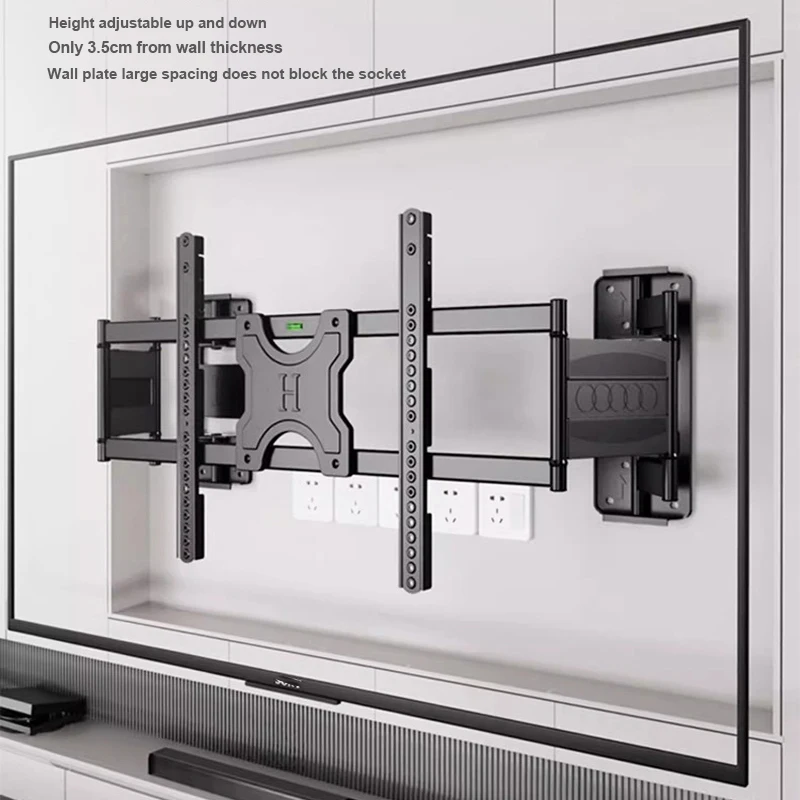 

Adjustable Full Motion TV Wall Mount for 32-75 inch TVs Dual Articulating Arms Swivel & Tilt tv stand Max 70kg VESA 600x400mm