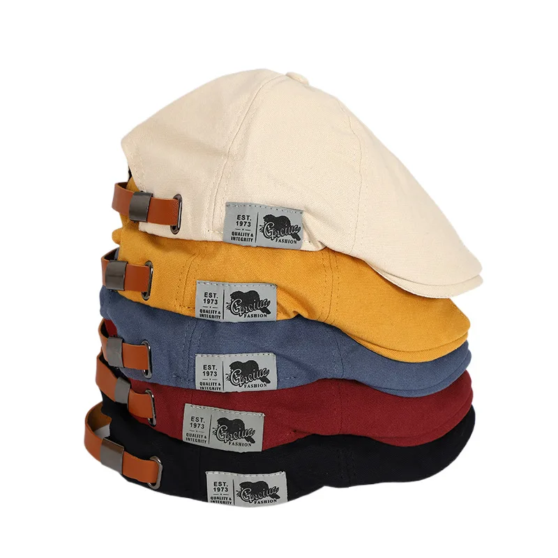 

Korean Street Fashion Reverse Duckbill Beret Hat for Women And Men Hip-Hop Summer Autumn All-Match Forward Cap