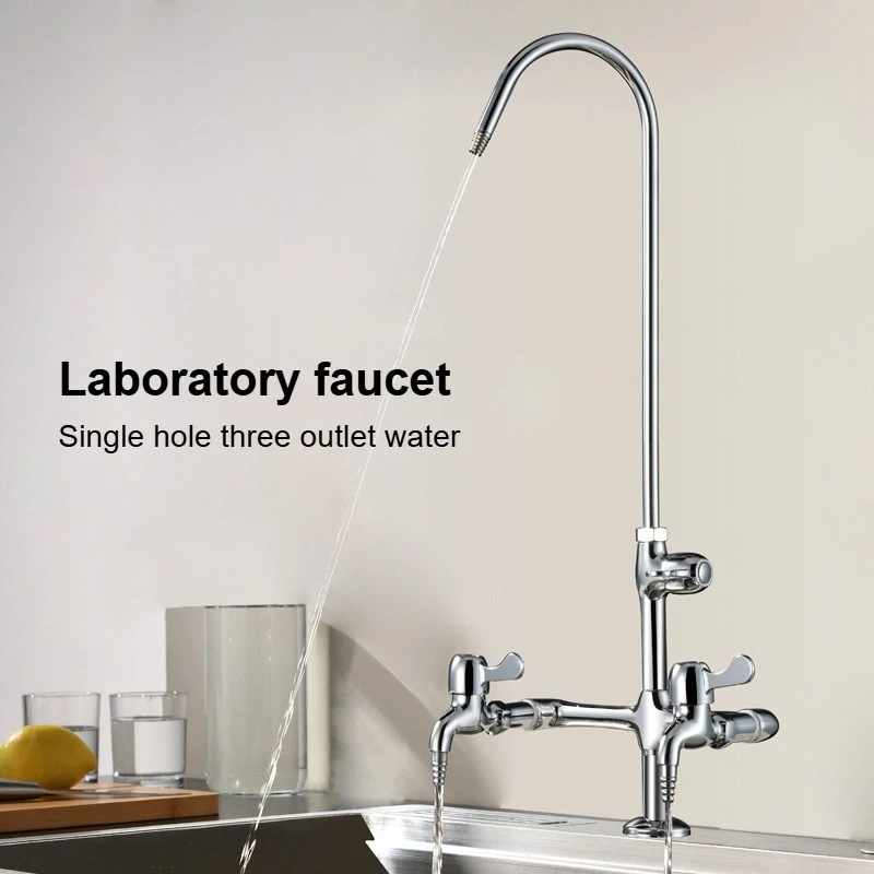 

Lab Faucet 3-Way Triple Nozzle Water Tap for Student Chemistry Lab & Lab Bench