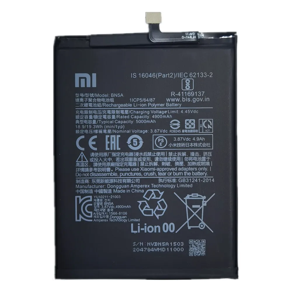 2024 Years 100% Original Battery For Xiaomi Redmi Note 9 Pro 9pro 9T 10S 10 Pro 10pro POCO M3 Pro Mobile Phone Bateria Battery