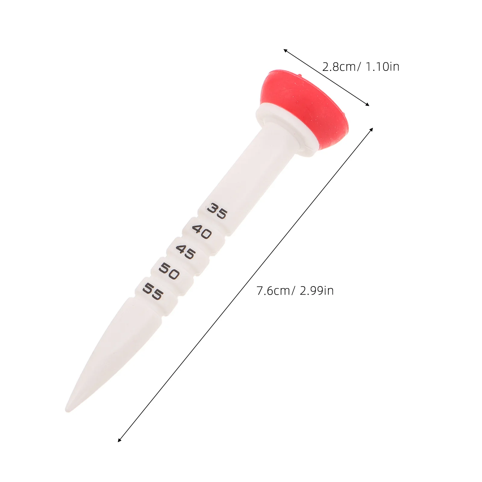 6 قطع من تي شيرتات الجولف غير القابلة للكسر بارتفاع قابل للتعديل من البلاستيك لمجموعة القيادة في الأماكن المغلقة والمفتوحة معدات التدريب المحاكاة