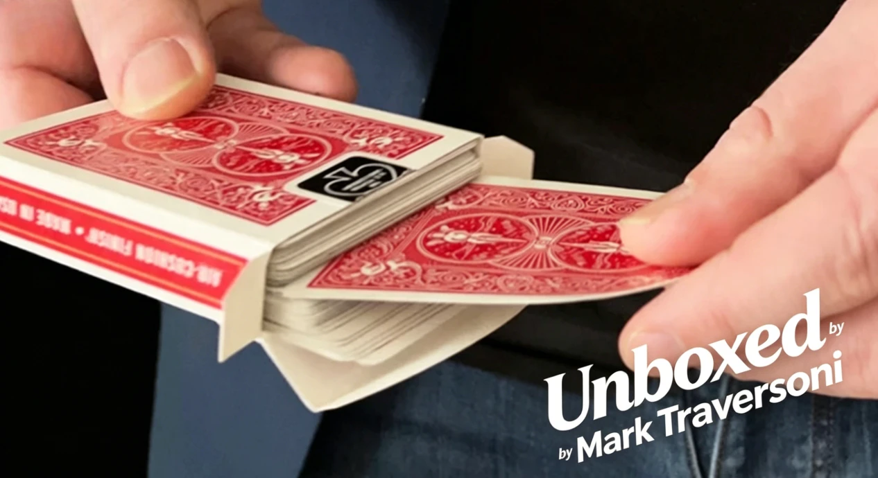 Unboxed (Gimmicks and Online Instructions) Mark Traversoni Close Up Performer Magic Tricks Beginner Magician Magia Props Comedy
