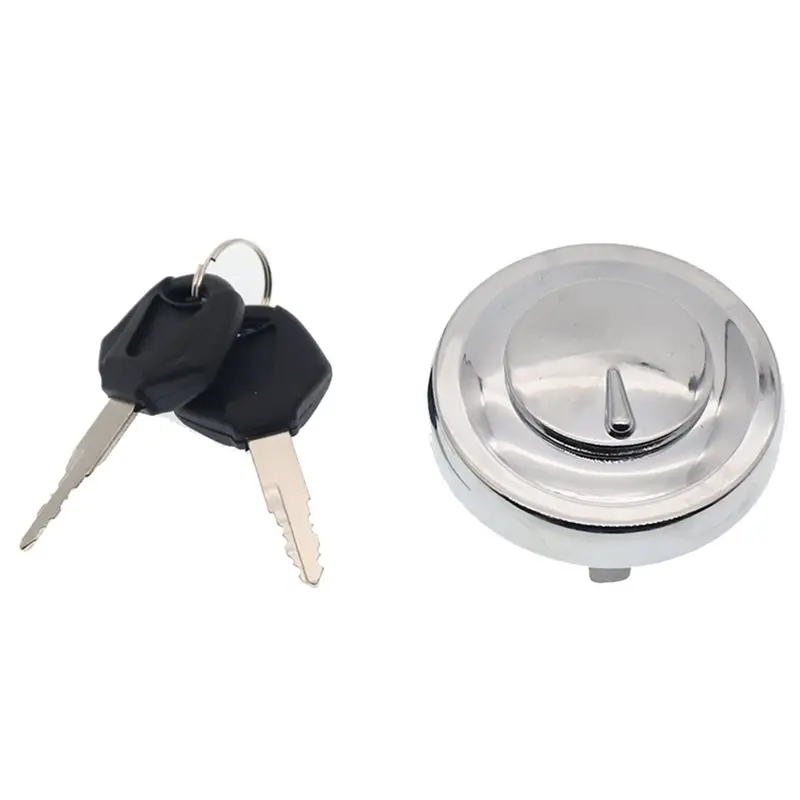 A98M Gas Fuel Tank Cap Gas Locking Cap Lid Cover With 2 Keys For SR400 XV1600 XV1700 Vstar 650 Motorcycle