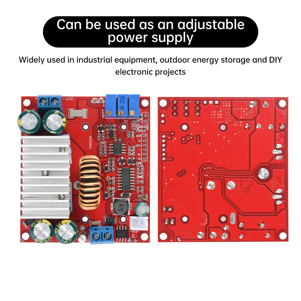 MPPT Solar Charging Module DC DC Step Up Converter Voltage Regulator LED Display 6-50V to 6-60V Boost Adapter