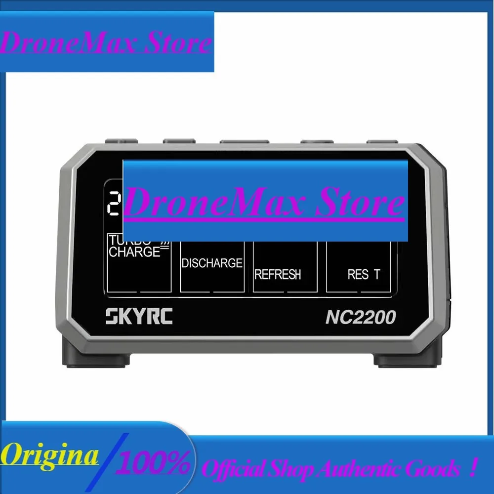 DroMaSKYRC NC2200 12V/2.0A 4 Slots AA AAA Battery Charger & Analyzer NiMH/NiCD Batteries Charger Discharge Turbo Fast Charge Ref