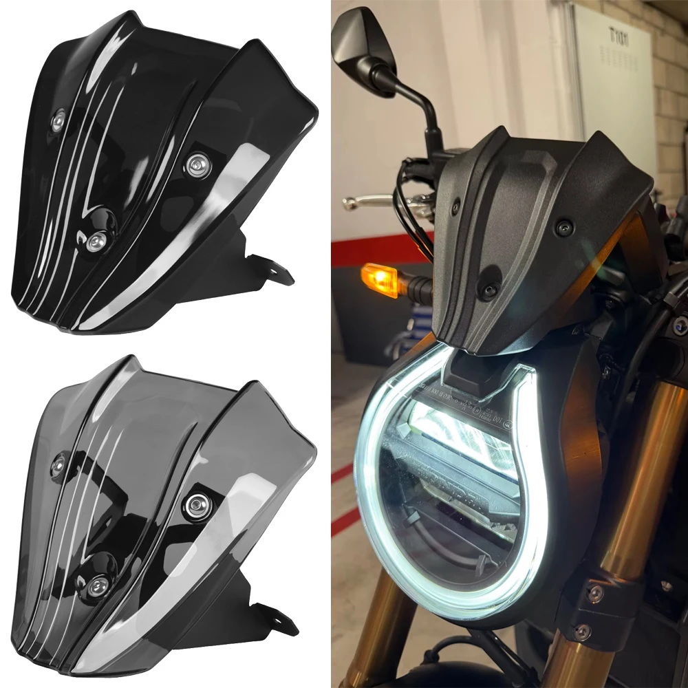 For Honda CB650R CB 650R CB 650 R 2024 2025 2026 Windshield Sports Racing Visor Wind Deflector Motorcycle Accessories Windscreen