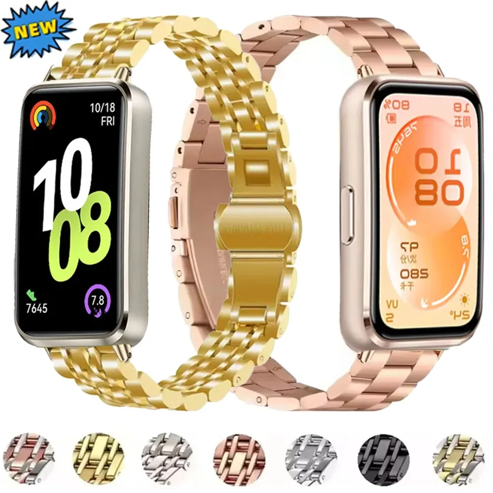 Metal Strap for Huawei Band 11/11 Pro Stainless Steel High-end Comfortable Bracelet for Huawei Band 11 10 9 8 Correa Accessories