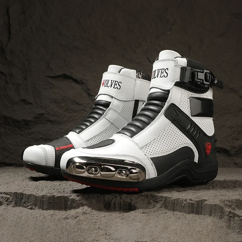 Men Women New Motorcycle Boots Knight Outdoor Riding Anti-slip Winters Sneakers Shoes Bicycle Mountain Racing Road Speed Autumn