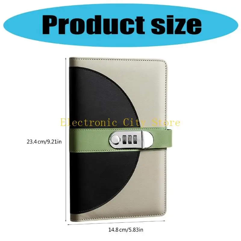 40 Pockets Leather Receipt Folder with Lock Money Collection Album for Cheques HU8D