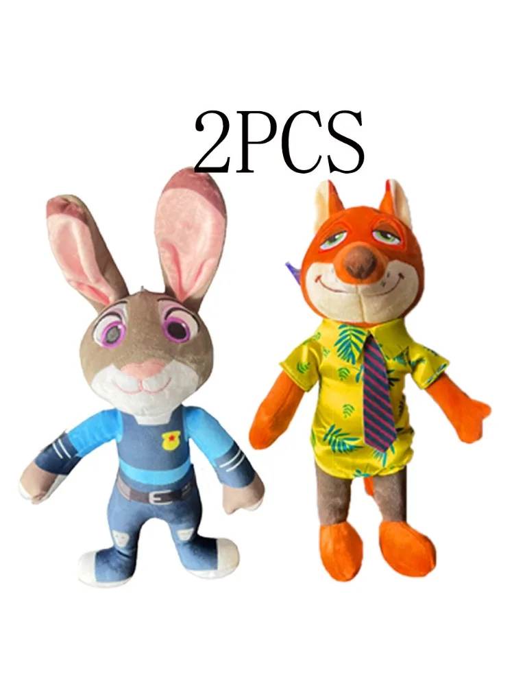 Pluszaki Disney Zootopia 2026 wysokiej jakości, Nick Wilde, Judy Hopps, pluszowe figurki anime, lis, królik, uroczy wystrój pokoju dziecięcego