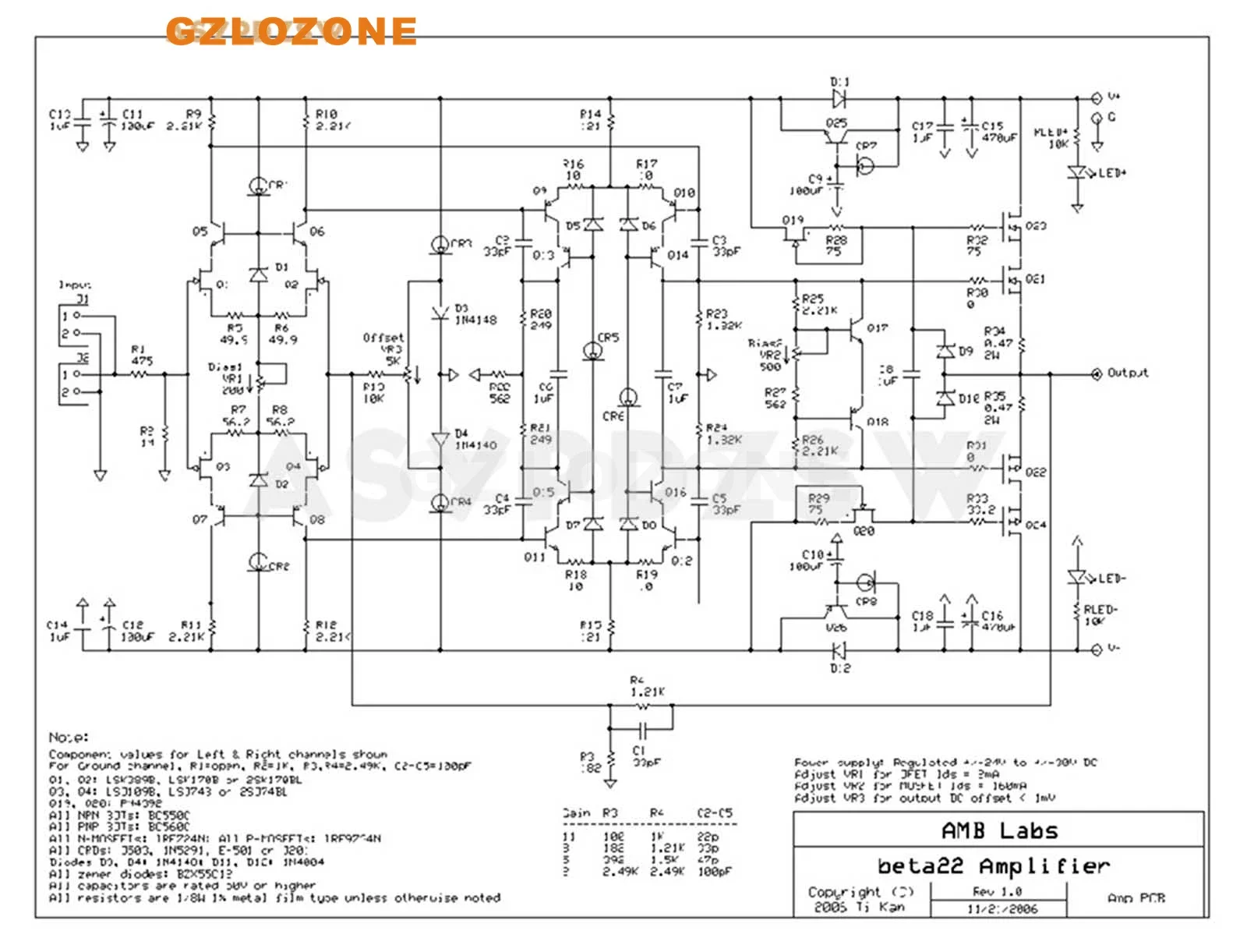 قاعدة مضخم ضوت سماعات الأذن HI-END B22 MONO على مجموعة Beta 22 DIY/اللوحة النهائية