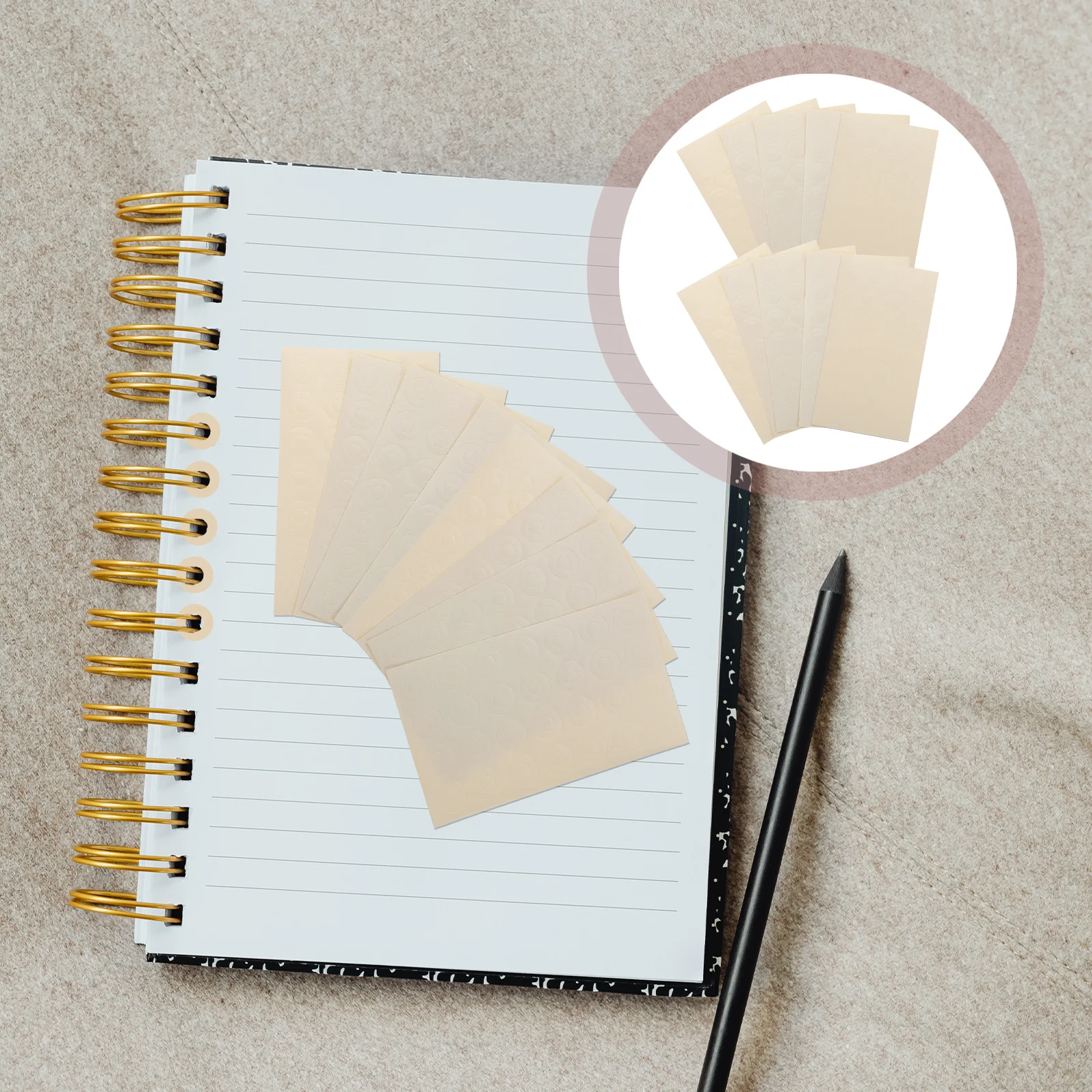 

280Pcs Hole Punch Reinforcement Stickers Loose-Leaf Paper Hole Repair Rings for Binders School Office Document Protection