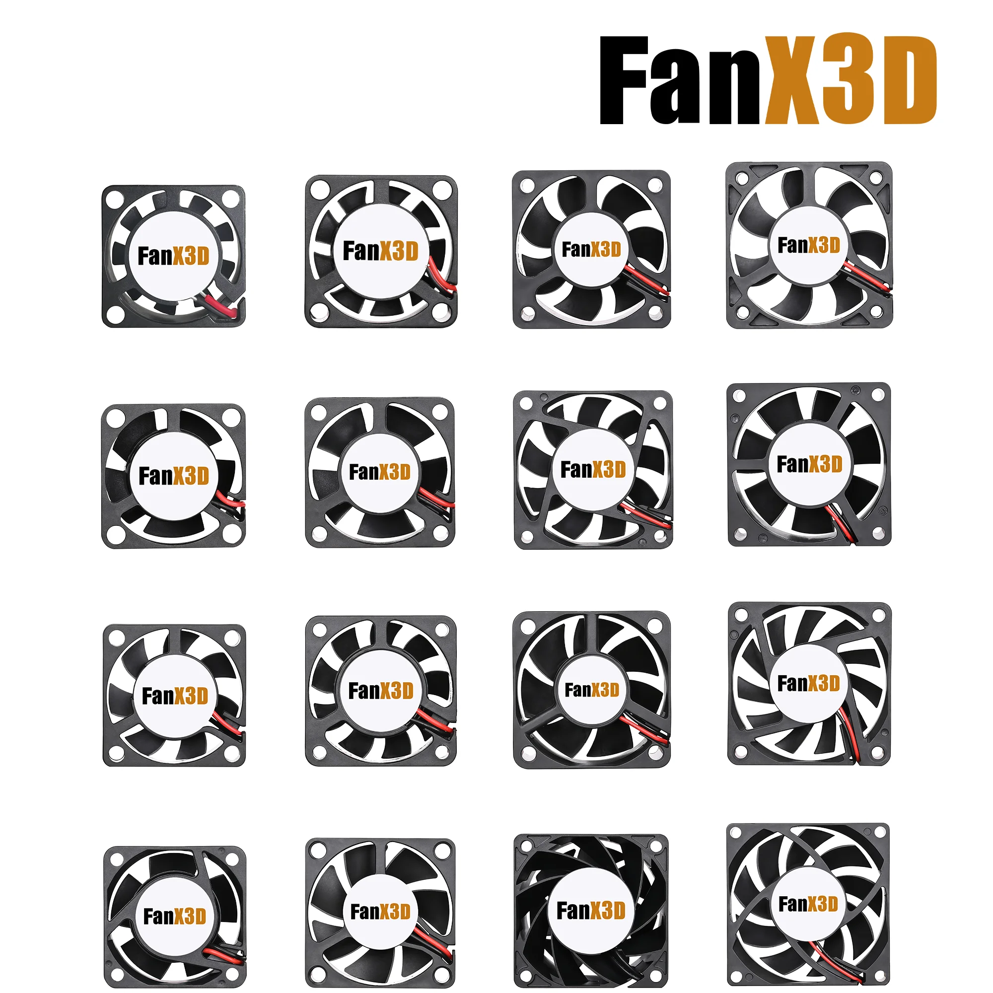 

20MM 30MM 40MM 50MM 60MM 70MM 80MM 90MM 120MM DC 5V 12V 24V Brushless Cooling Fan For 3D Printer PC Laptop Server Motor Case