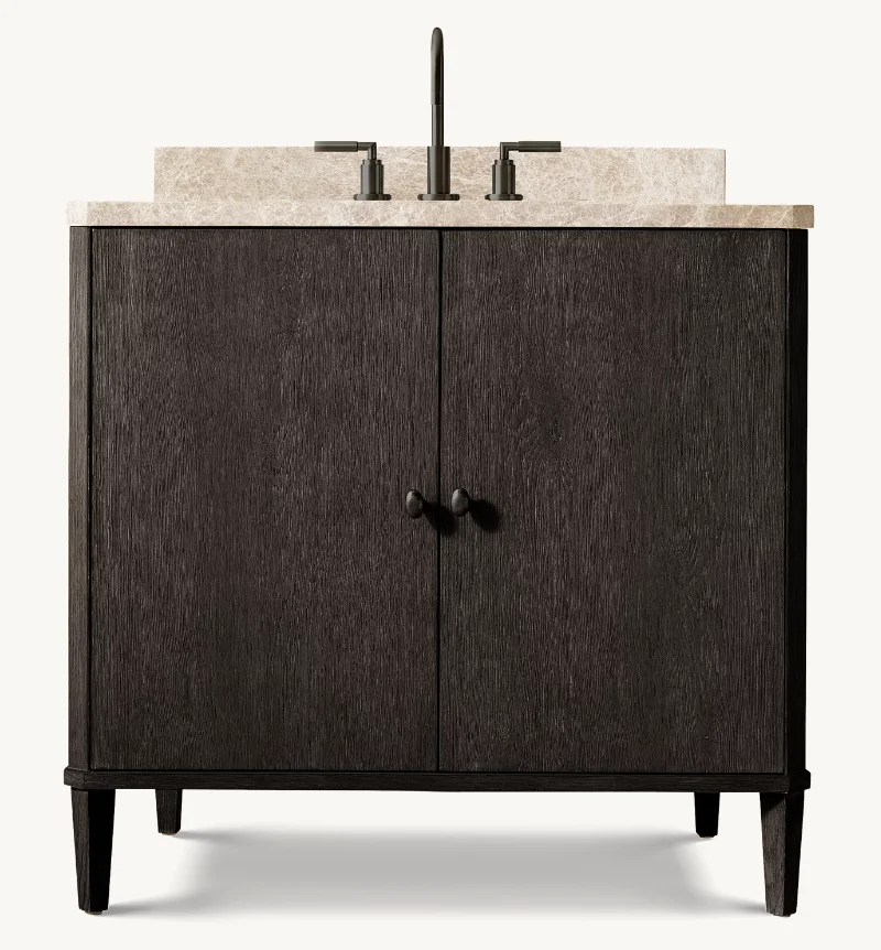 American Style Simple Design Single Vanity Furniture Set Wood Bathroom Vanities Sets