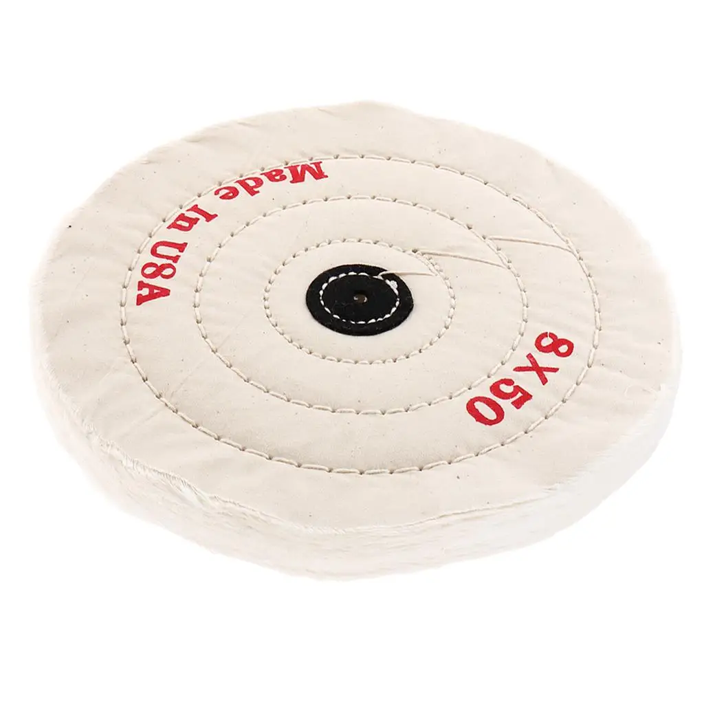 Stiff Sewn Cotton Muslin Buffs Polishing Wheel Polisher 3 6 8 Inch Long Lasting Pad for Bench Grinder