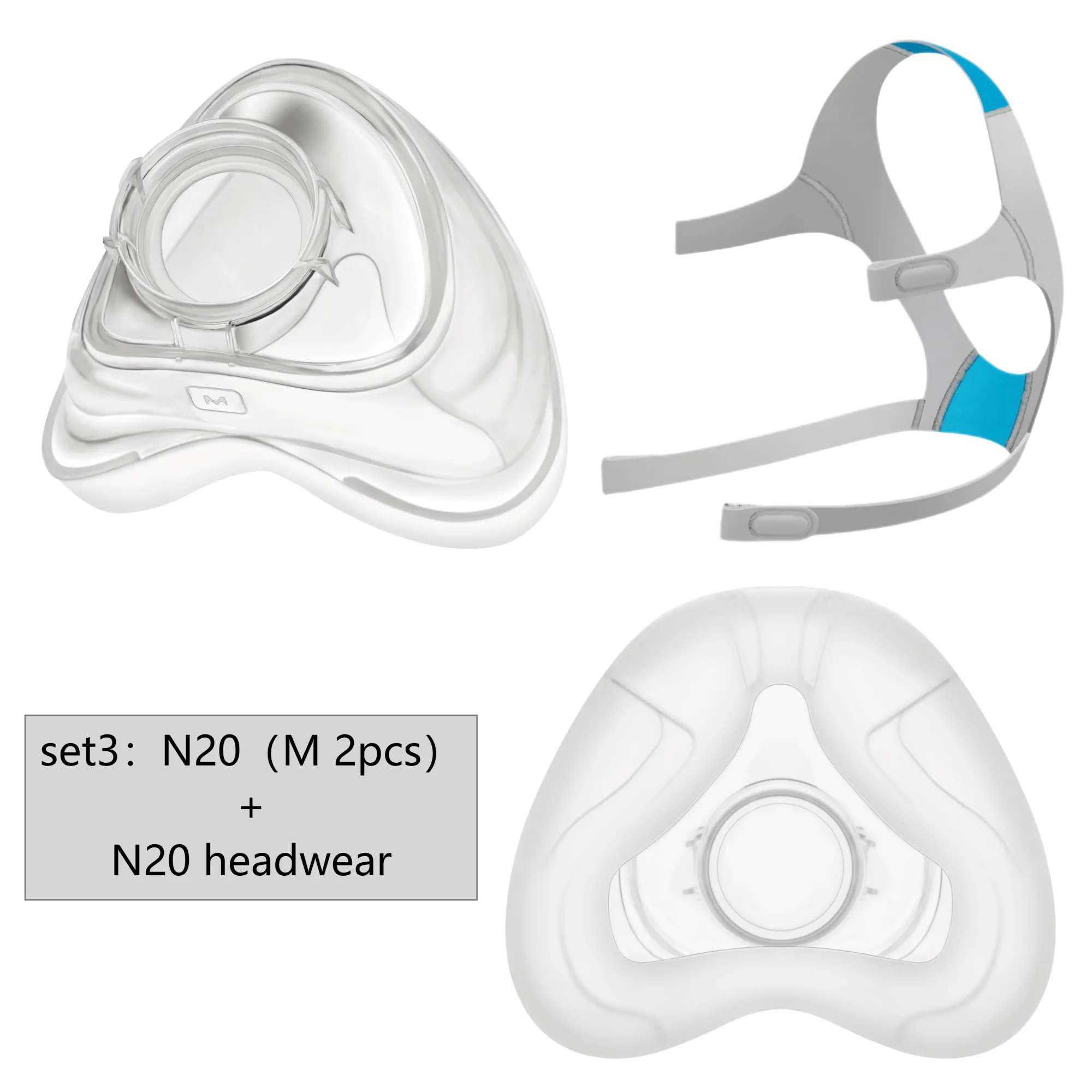 cpap N20 Kit with N20 Replacement Pads and N20 Headpiece Replacement, Compatible with ResMed