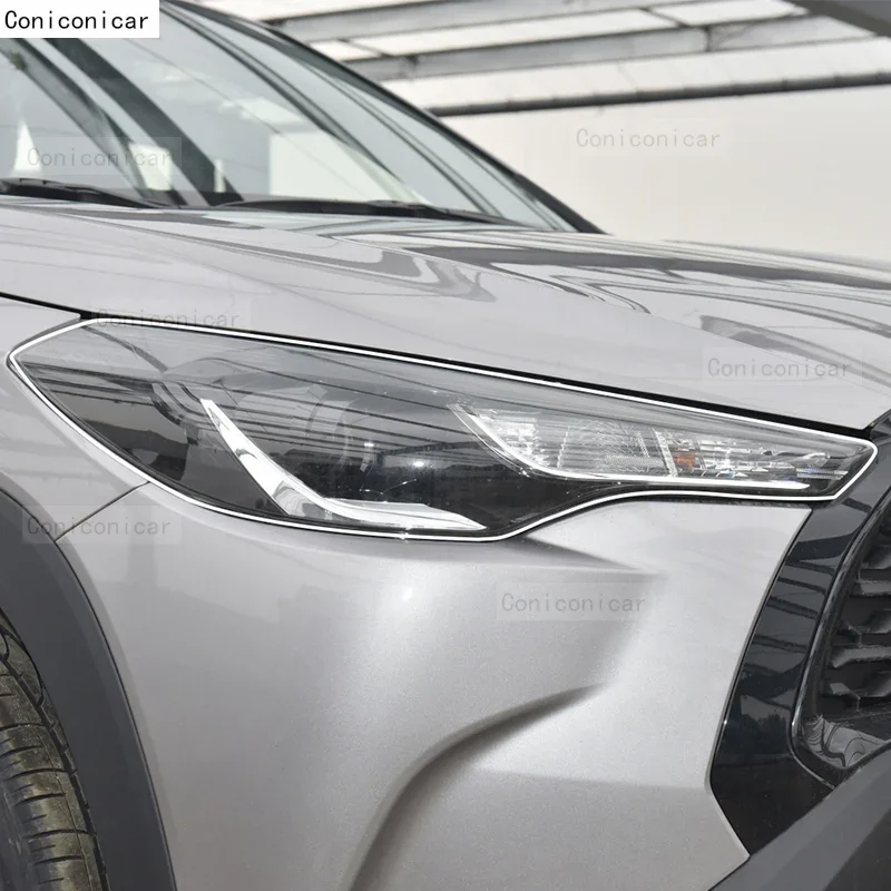 طبقة رقيقة واقية ملصقات بولي يوريثان لتويوتا كورولا كروس هايبرد 2021-2024 سيارة العلوي أسود شفاف المضادة للخدش PPF تجميل