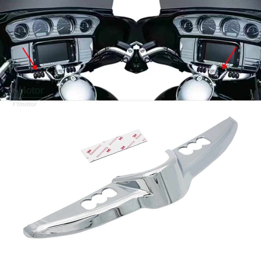 

Batwing Switch Dash Panel Accent Fit For Harley Touring Electra Glides Street Glide FLHT FLHX 2014-17