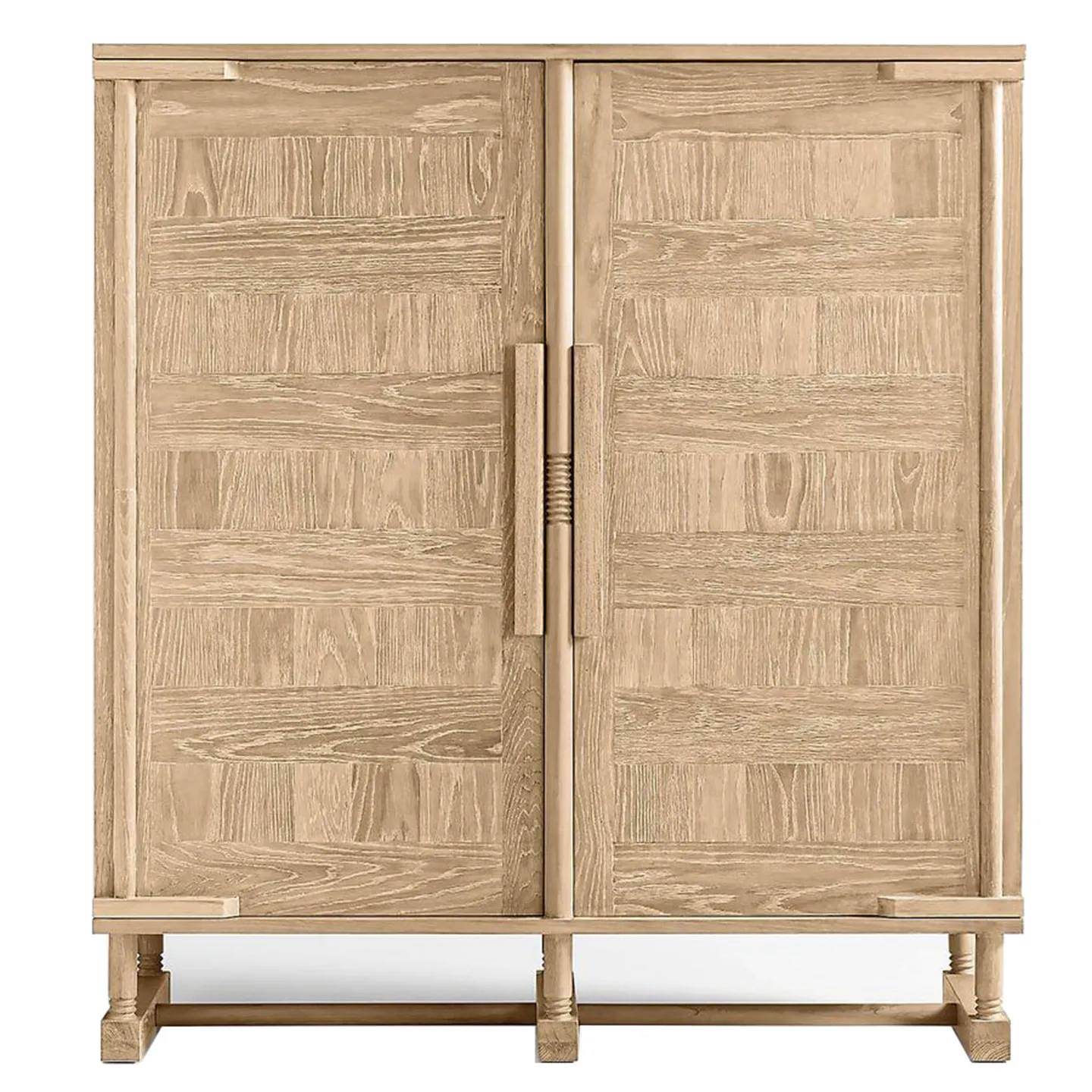 

French retro solid wood dining side cabinet wabi-**** wind locker American country living room high cabinet storage cabinet entr