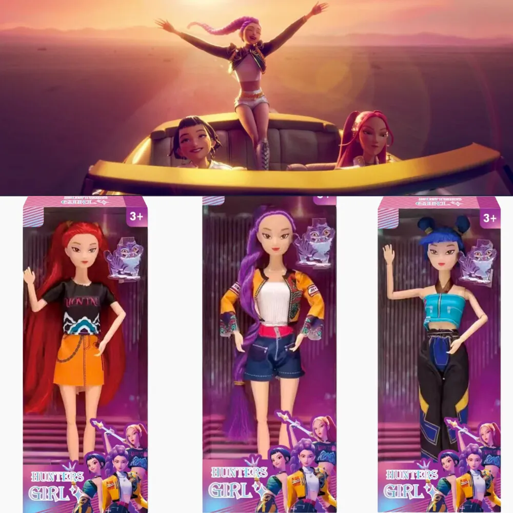 2025 أنيمي KPop شيطان الصيادين دمية لعبة من الفينيل رومي ميرا زوي شخصية قناع الفينيل تمثال هدية عيد ميلاد مروحة نادي مفاجأة الهدايا