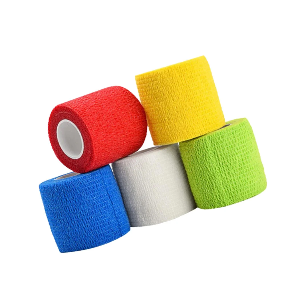 5 Rolls Finger Guard Protection Cohesive Bandages for Pets Tape Medical Supplies Dog