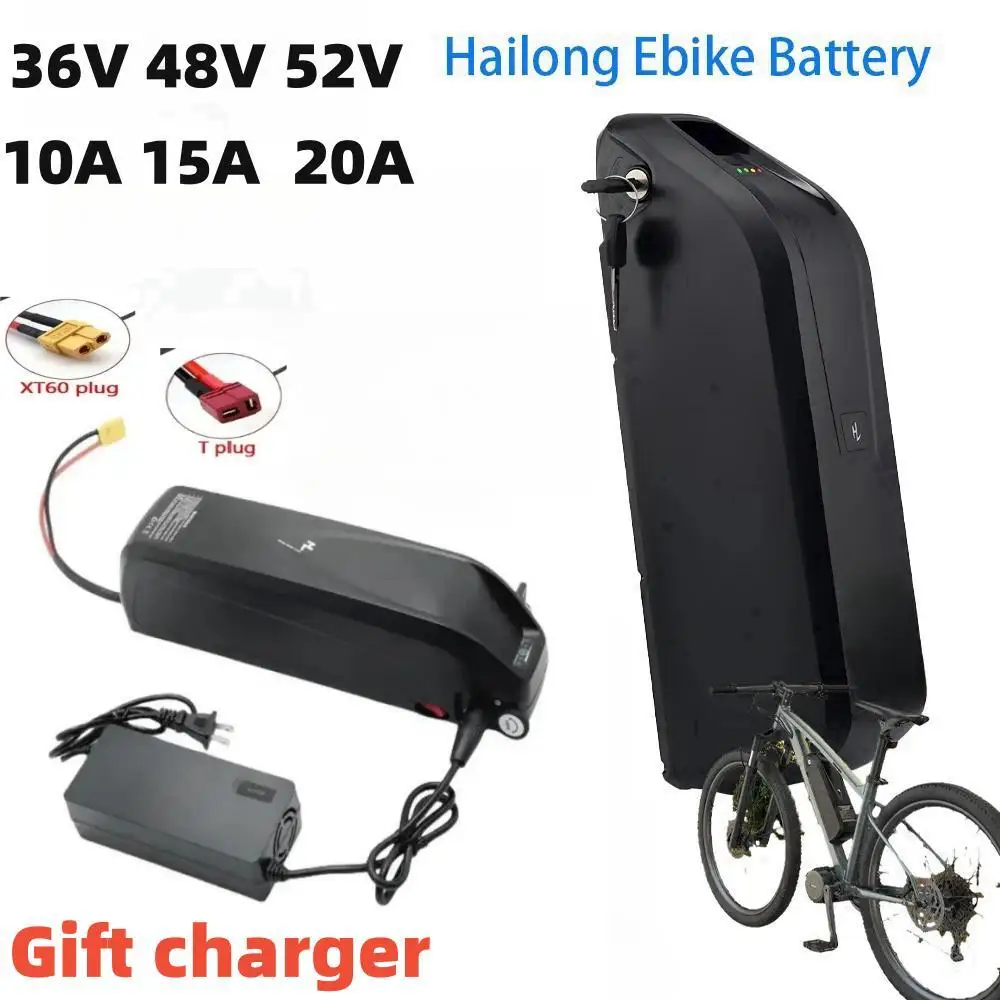 Original36V Battery 48V Hailong electric bicycle polyester DP-9 BMS 18650 cell,lithium-ion battery 36V 48V 52V 20AH battery pack