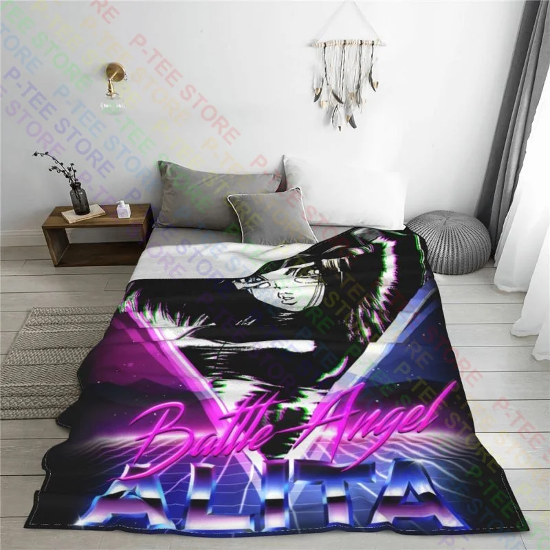 Alita Battle Angel Science Fiction Blanket Luxury Bedding Anti-Pilling Cover Blanket Machine Washable