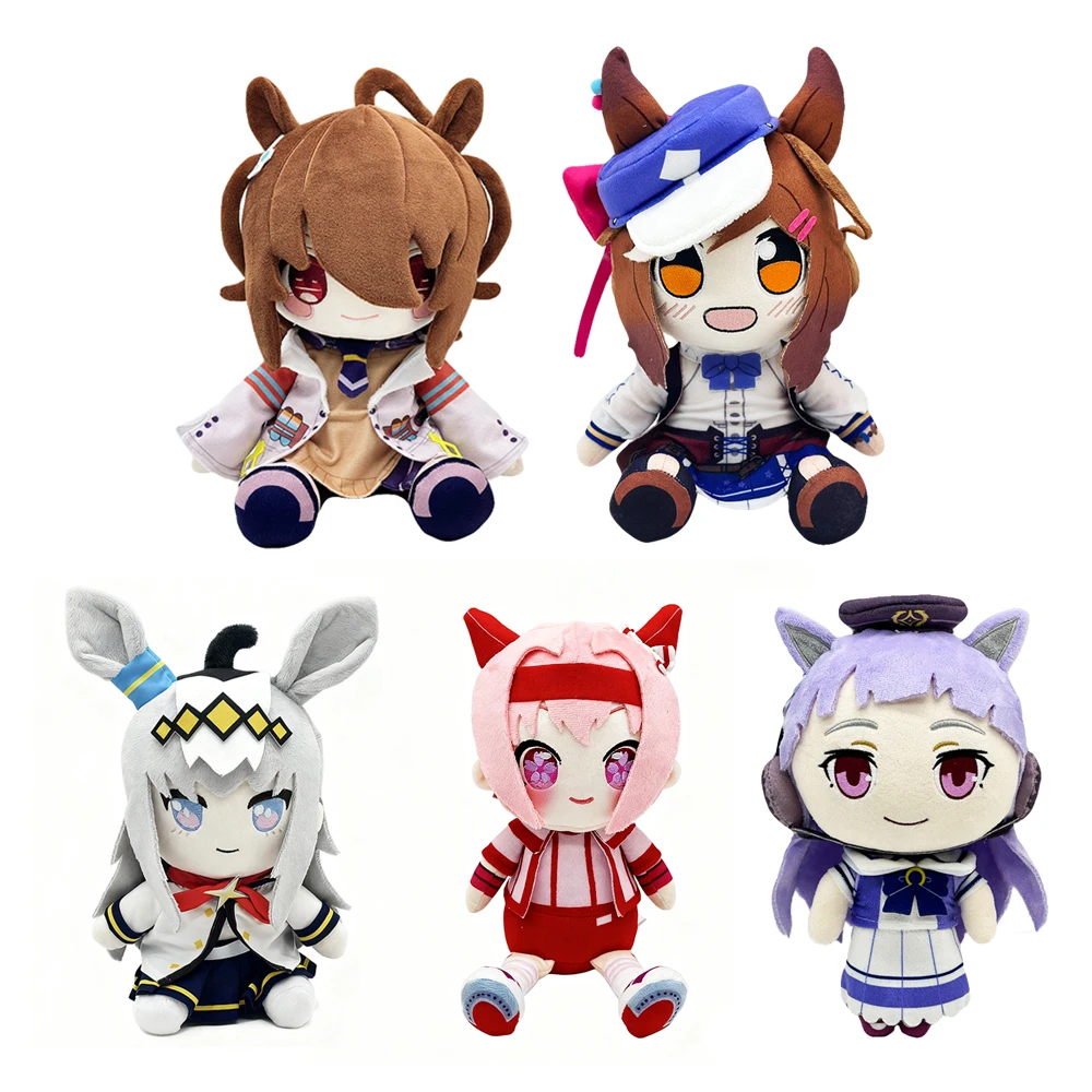 

Новая Uma Musume Horse Girl Brown-Haired маленькая девочка плюшевая игрушка фигурка аниме товары кукла Рождественский подарок