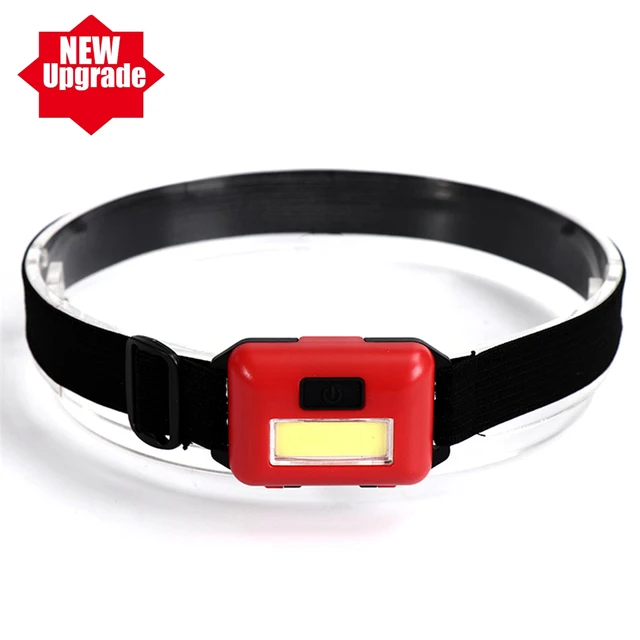 Farol LED COB impermeável portátil, Mini farol de bateria, Lanternas de acampamento, Ao ar livre, Iluminação de caminhada