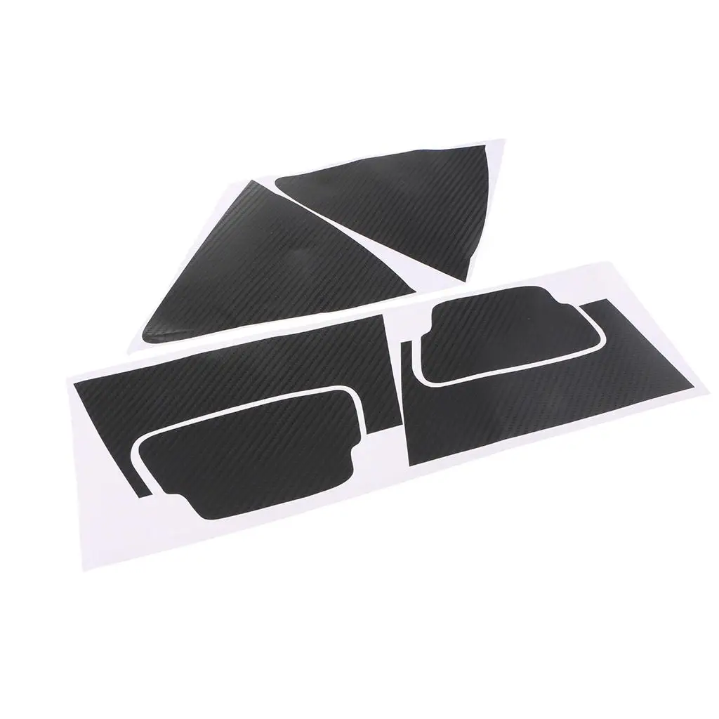 6pcs Car Door Handle Sticker Paster Trim for HRV 2016 2017 Black