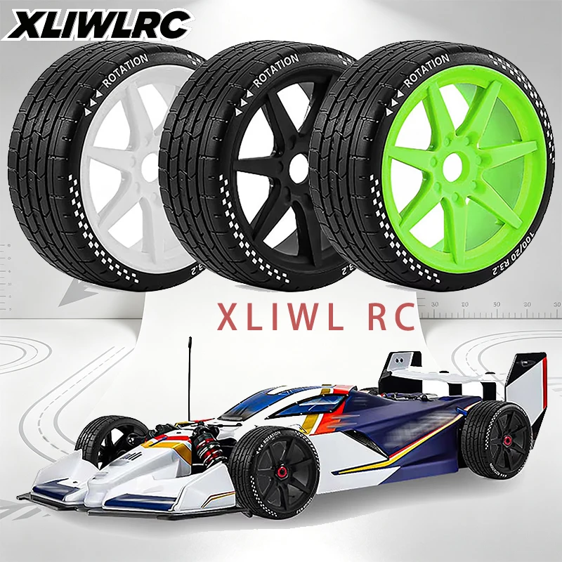 4Pcs 101x42mm 1/7 RC On-Road Tires & Wheels 17mm Hex Fit ARRMA Mojave Limitless 6S BLX KM C3 WRC HNR X3GT 1/8 Upgrade