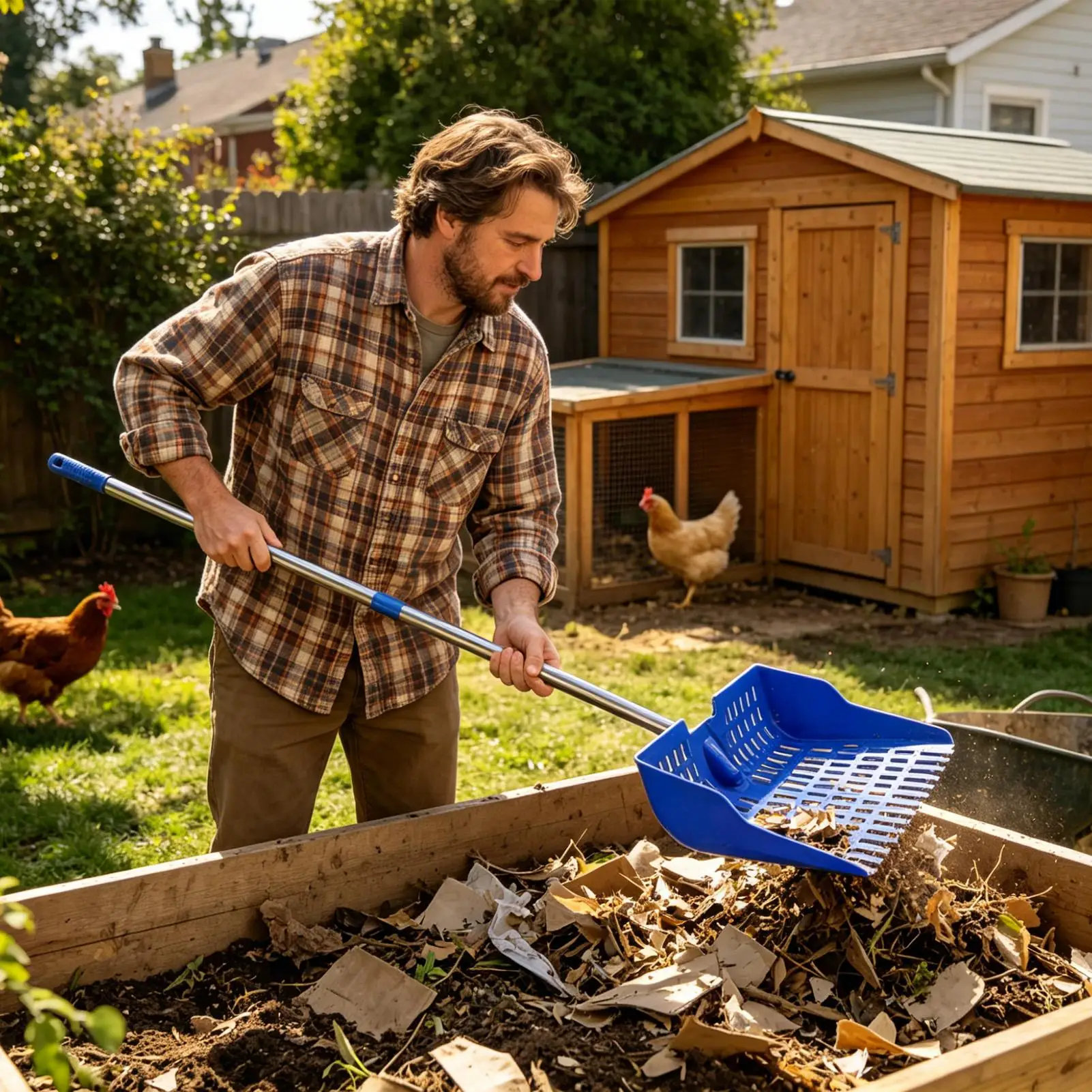 rustproof-chicken-manure-scooper-ergonomic-sand-sifting-shovel-rake-heavy-duty-for-farm-garden-yard-patio-lawn-cleaning