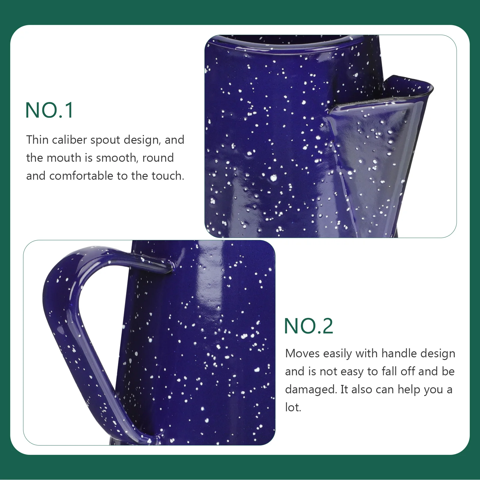 

Heating Water Kettle Retro Portable Tea Pot For Home Office Campfire Enamel Teakettle Kitchen Water Boil Kettle