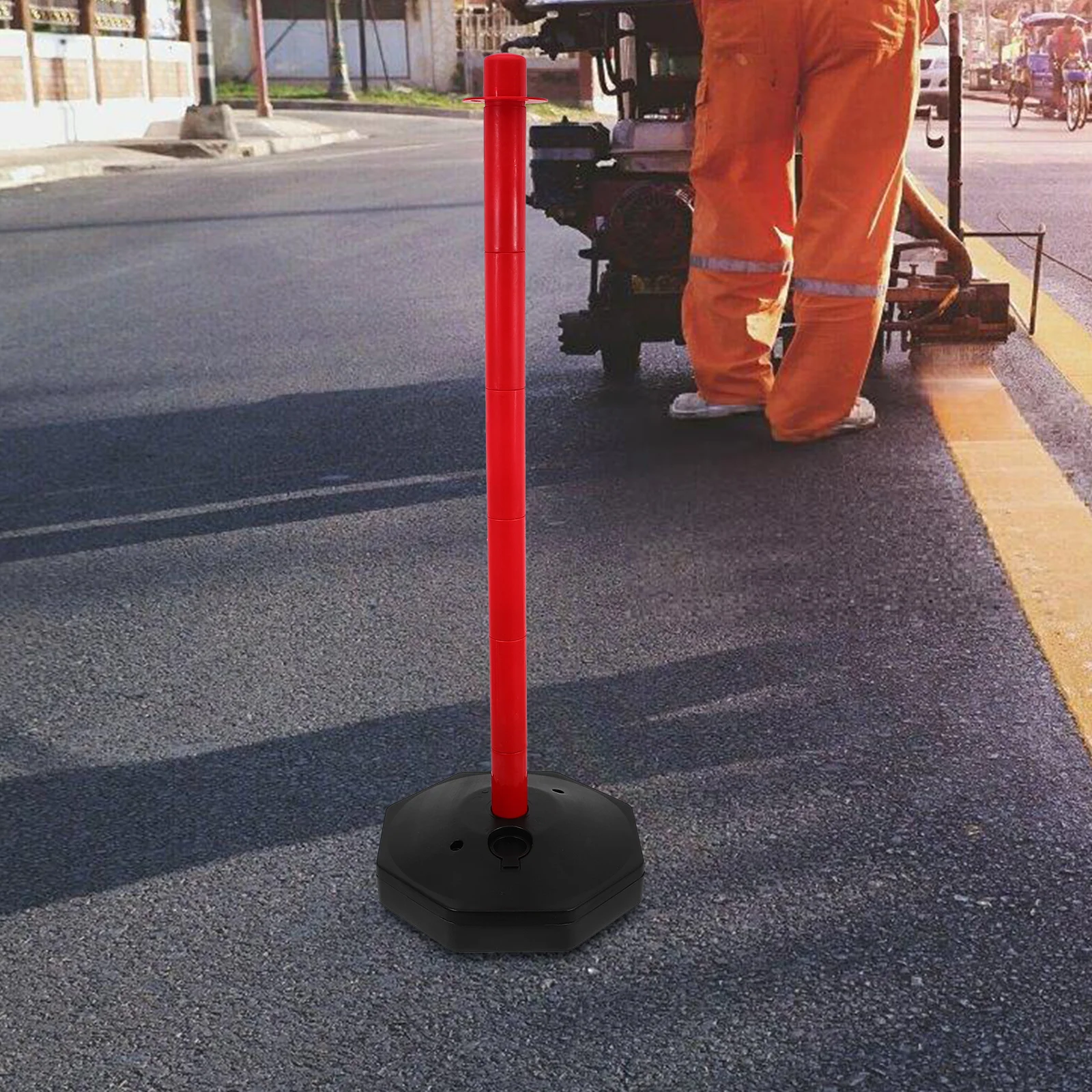 Safety Post Traffic Delineator Post Warning Column Driveway Term Use Versatile Outdoor Road Construction Crash