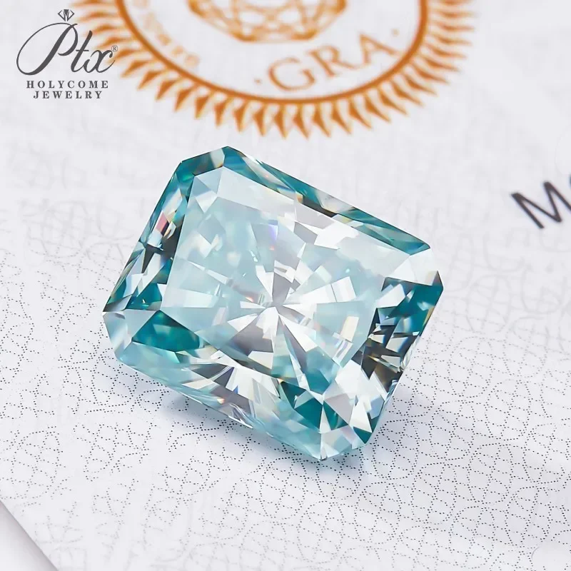 100% Moissanit-Diamant, Radiant-Schliff, 0,3-10 Karat, DIY-Ring, Halskette, Ohrringe, Hauptmaterialien, Großhandel, Perlen in Primärfarben – Detail 13