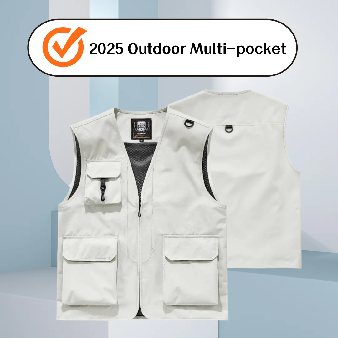 

Мужской жилет с несколькими карманами, тонкий трендовый сетчатый дышащий съемный жилет, повседневный жилет для альпинизма, рыбалки, мужской