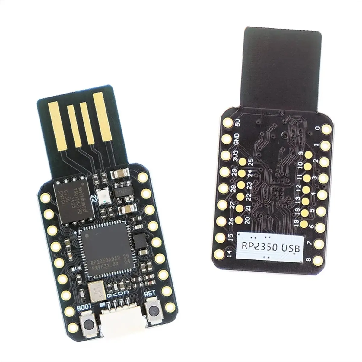 

(A32M) RP2350-USB 16 МБ флэш-памяти, мини-модуль для разработки, двухъядерный чип RP2350A, 520 КБ SRAM для Raspberry Pi PICO2 RP2350