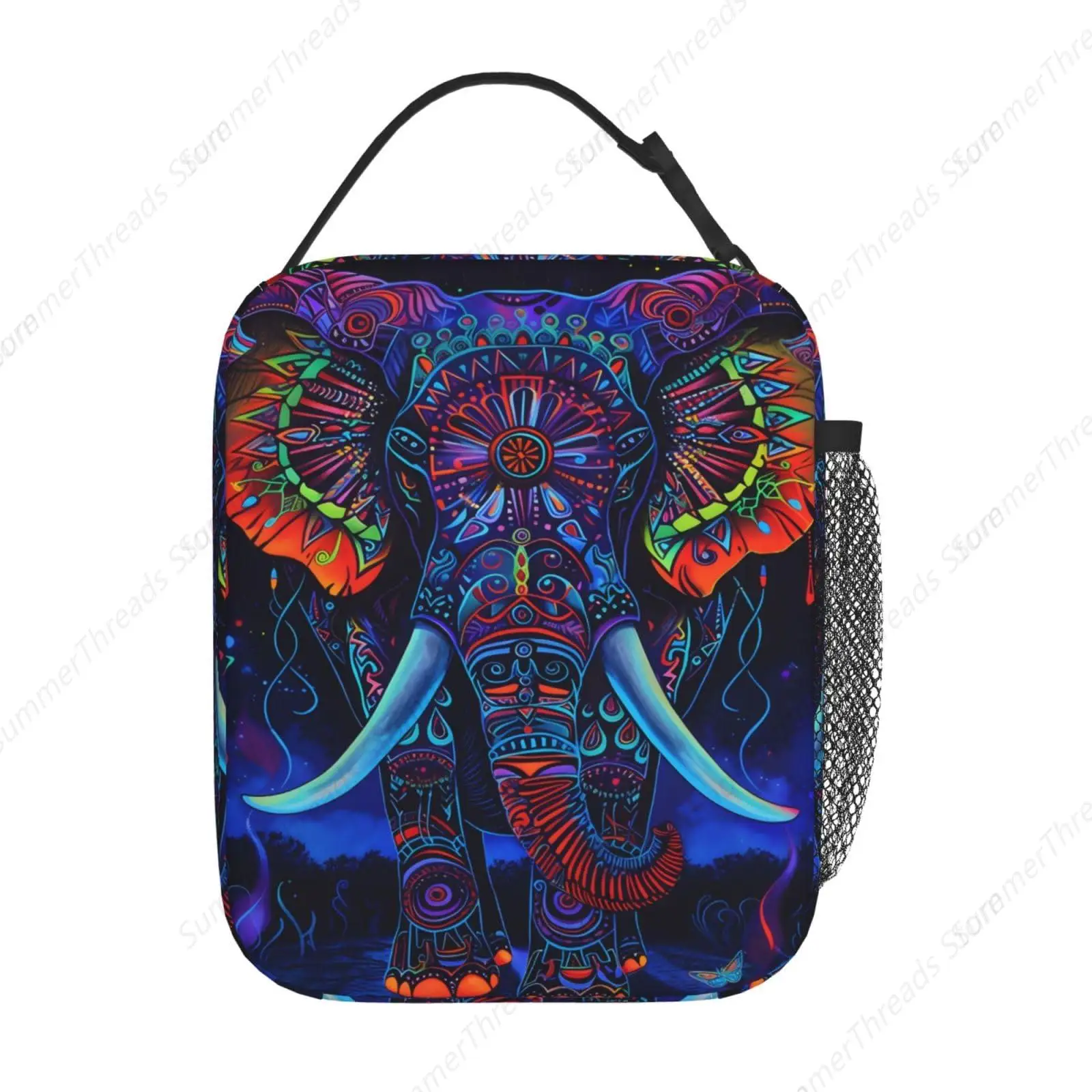صندوق غداء لطيف على شكل فيل للنساء والبالغين والأطفال، حقيبة غداء معزولة للمدرسة والنزهات والمكتب والعمل والسفر وقابلة لإعادة الاستخدام