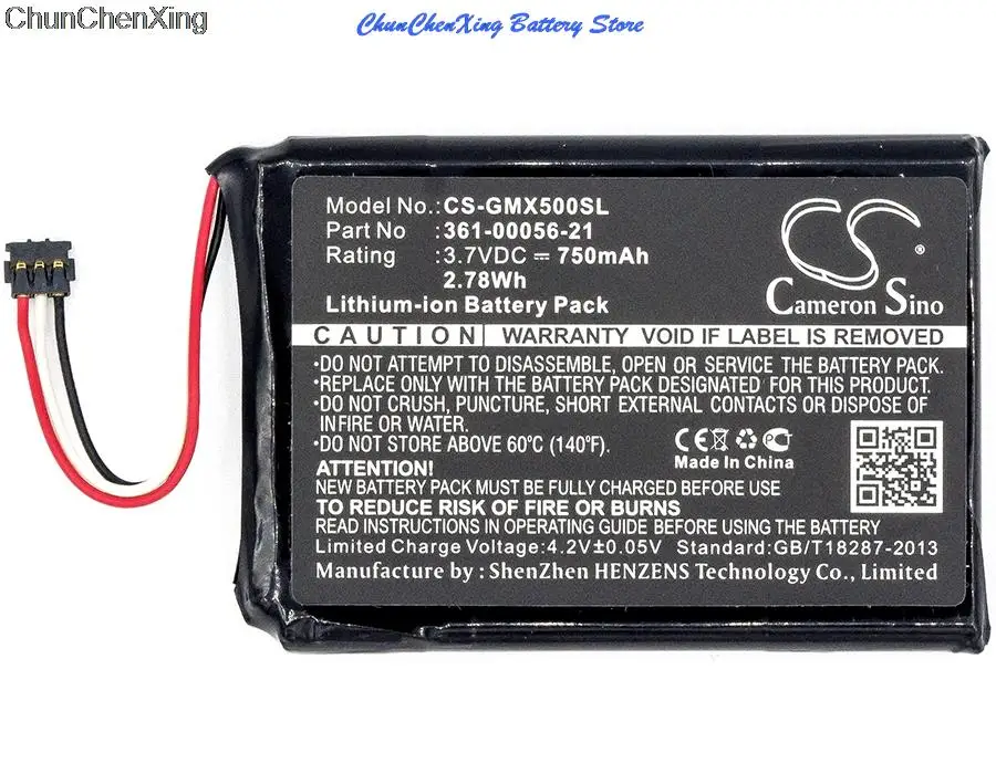 

Cameron Sino 750mAh GPS, Navigator Battery 361-00056-21 for Garmin 010-01531-00, Driveluxe 50 LMTHD
