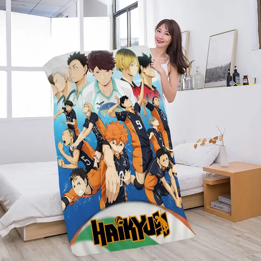 Volleyball Haikyuu Anime Beach Towel Colorful Bath Towels for Girl Microfiber Quick Dry Custom Sand Free Beach Yoga Spa Gym Pool
