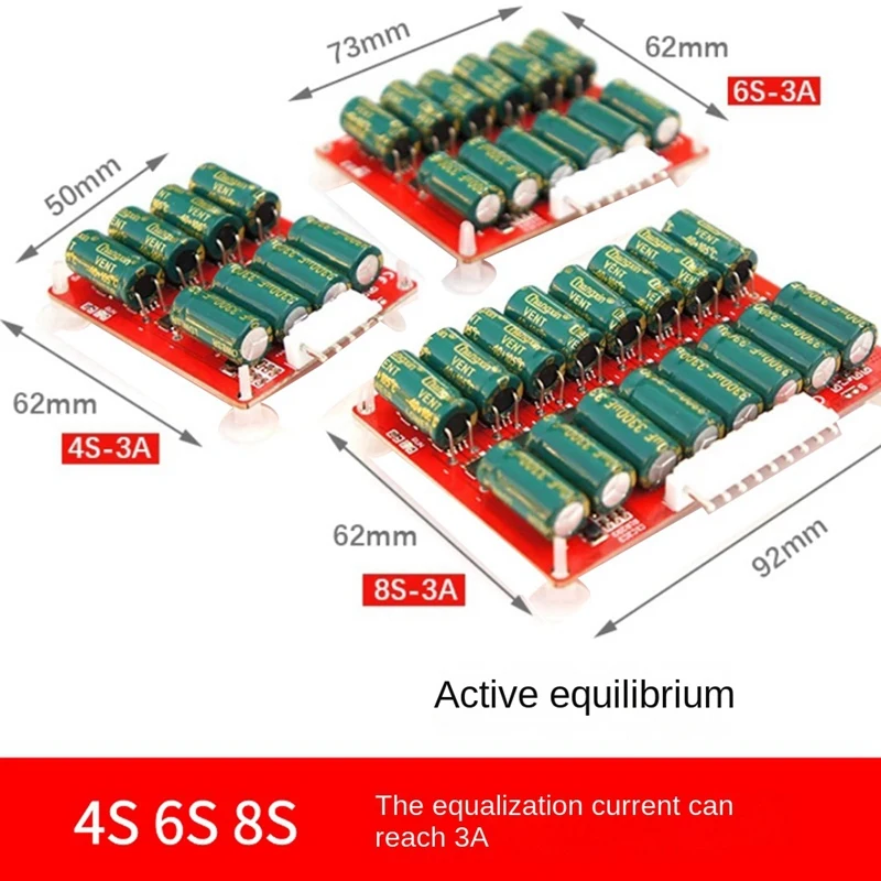 

3A Whole Group Balancer Active Lithium Li-Ion Lifepo4 Battery Equalizer Energy Transfer Capacitor BMS Board