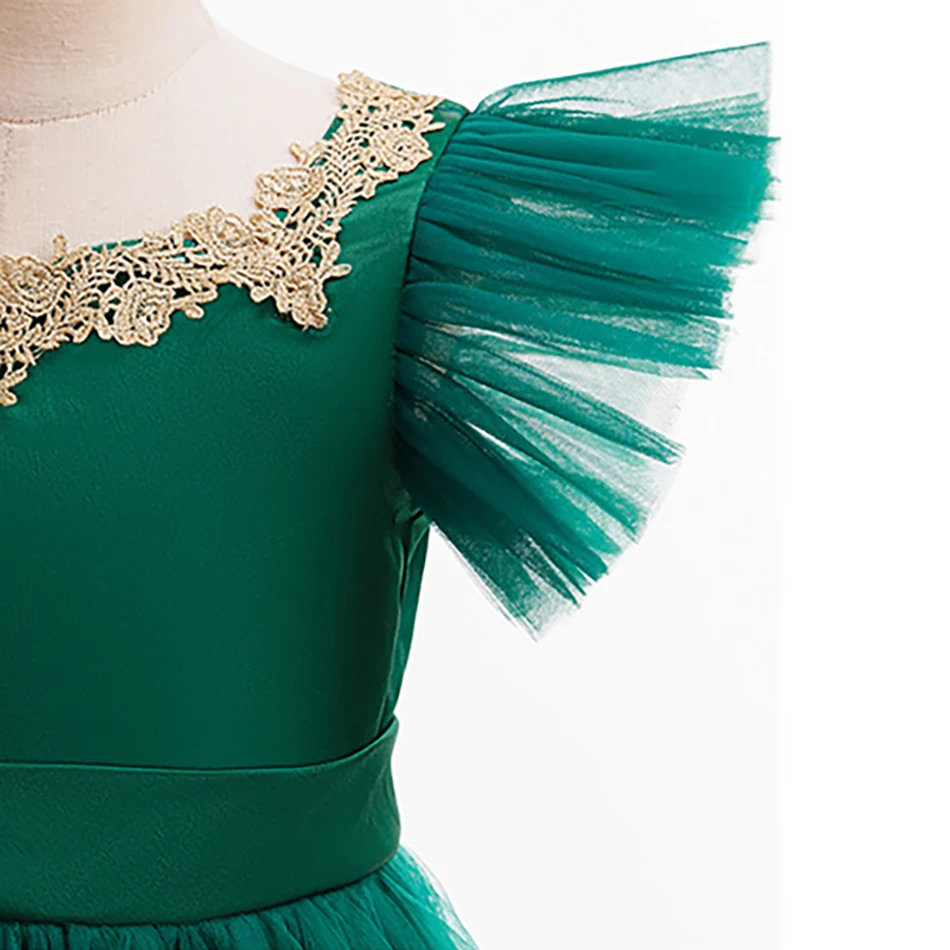 أطفال شجرة عيد الميلاد نمط شبكة فستان الأميرة الطفل الوليد البنود رقيق تنورة فتاة نافيداد فساتين الحفلات زي الفتيات الملابس