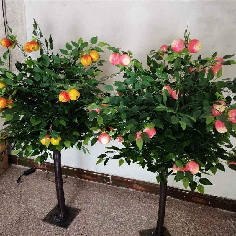 

Simulation fruit tree fake tree apple orange tangerine peach pomegranate courtyard indoor and outdoor floor decoration