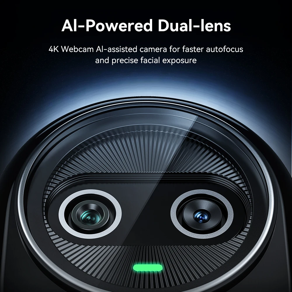 Webcam 4K for Streaming for Laptop Computer UHD Mini Webcam EMEET Piko USB Camera with 3 Mics&Webcam Tripod