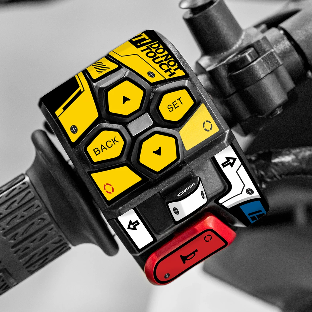 For 2023-2025 CFMOTO 450SRS Key Button Sticker - Custom Graphics Anti-Scratch Waterproof Easy-Install Motorcycle Decor Decal