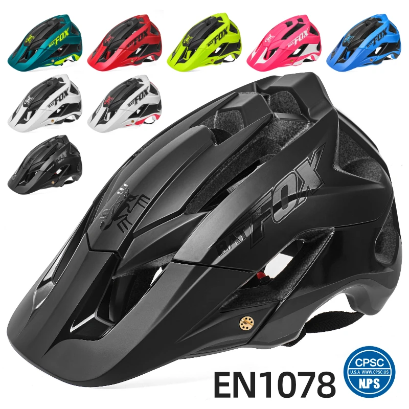 BATFOX 2024 New Arrive Bicycle Cycling Helmet Men Women Integrated Four Seasons Universal Molding Ultralight MTB Road Helmet