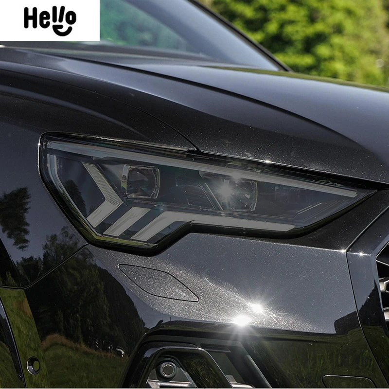 

Для Audi Q2 Q3 F3 8U Q5 Q7 4M Q8 SQ2 SQ5 SQ8 RSQ3 RSQ8 аксессуары для автомобильных фар ТИНТ дымчатый черный защитная пленка ТПУ стикер