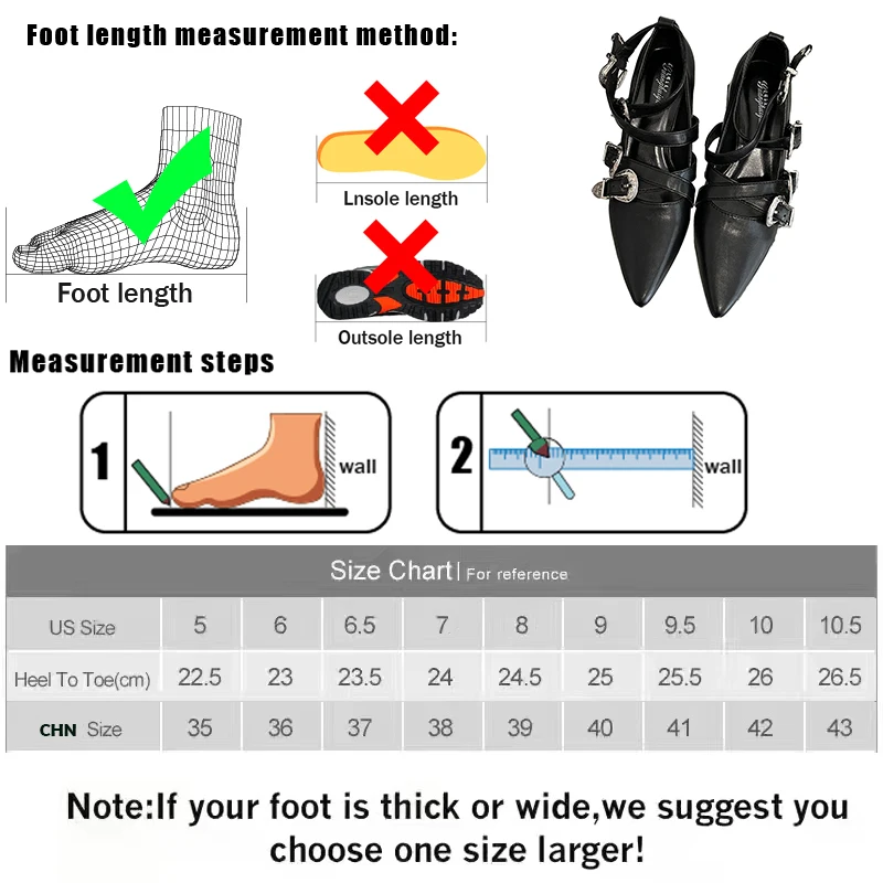 Damskie nowe 2024 buty na obcasie damskie czółenka płytkie buty szpiczaste noski modne pasek z metalową sprzączką damskie buty na grubym obcasie
